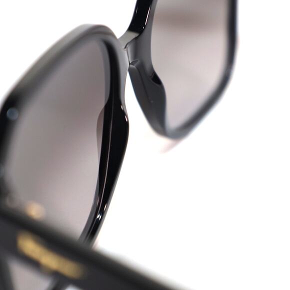 Ferragamo Square Womens Black Sunglasses - Black / Black Gradient - NWT - Picture 10 of 10